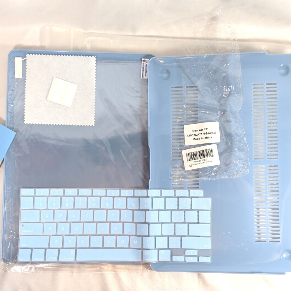 Blue MacBook Air 13 Case; A1932 A2179 A2337 M1 Soft Skin Shell